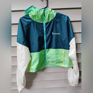 DISCONTINUED COLOR. NEW! Cotopaxi Teca Clear Eyes Hooded Crop Jacket S